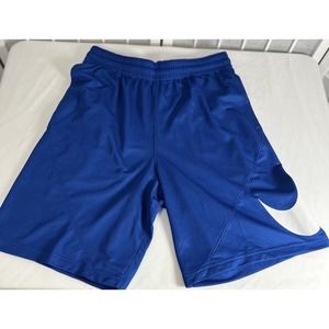 Nike Men’s 9" Blue/White Big Swoosh Basketball Shorts 910704-480 Size Large